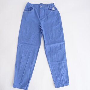 Vintage Mexx Girl Pants Periwinkle Blue 90s Y2K Elastic High Waist 16